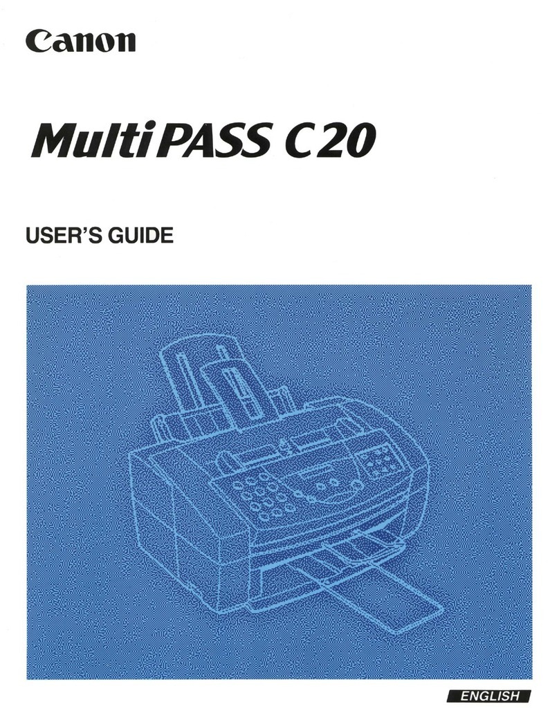 Canon MultiPASS C20 user guide