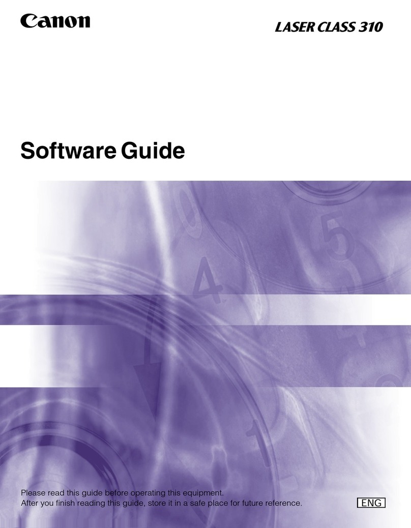 Canon LaserCLASS 310 Software guide