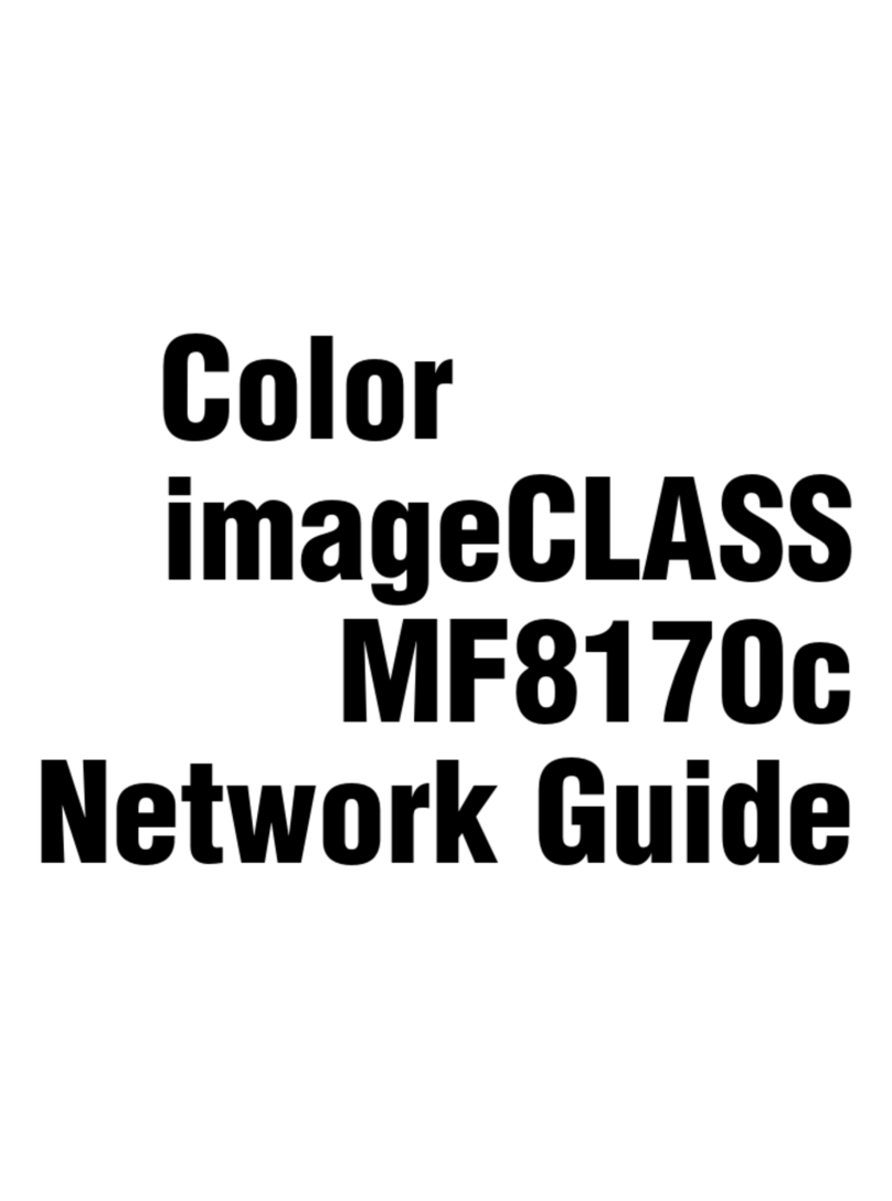 Canon Color imageCLASS MF8170c Installation and maintenance instructions