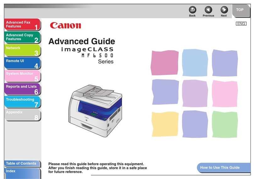 Canon imageCLASS MF6500 Series Setup guide