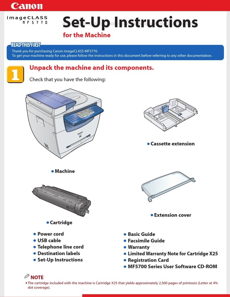 Canon imageCLASS MF5770 Facsimile guide