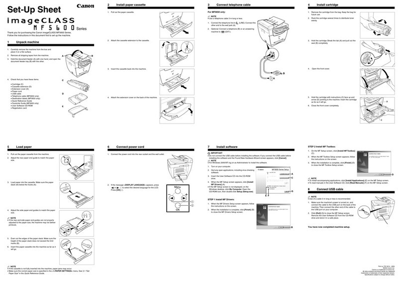 Canon imageCLASS MF5630 Manual