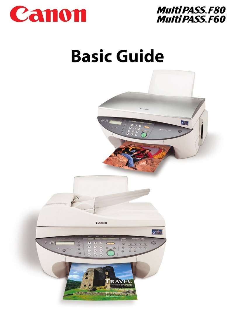 Canon MultiPASS F60 User guide