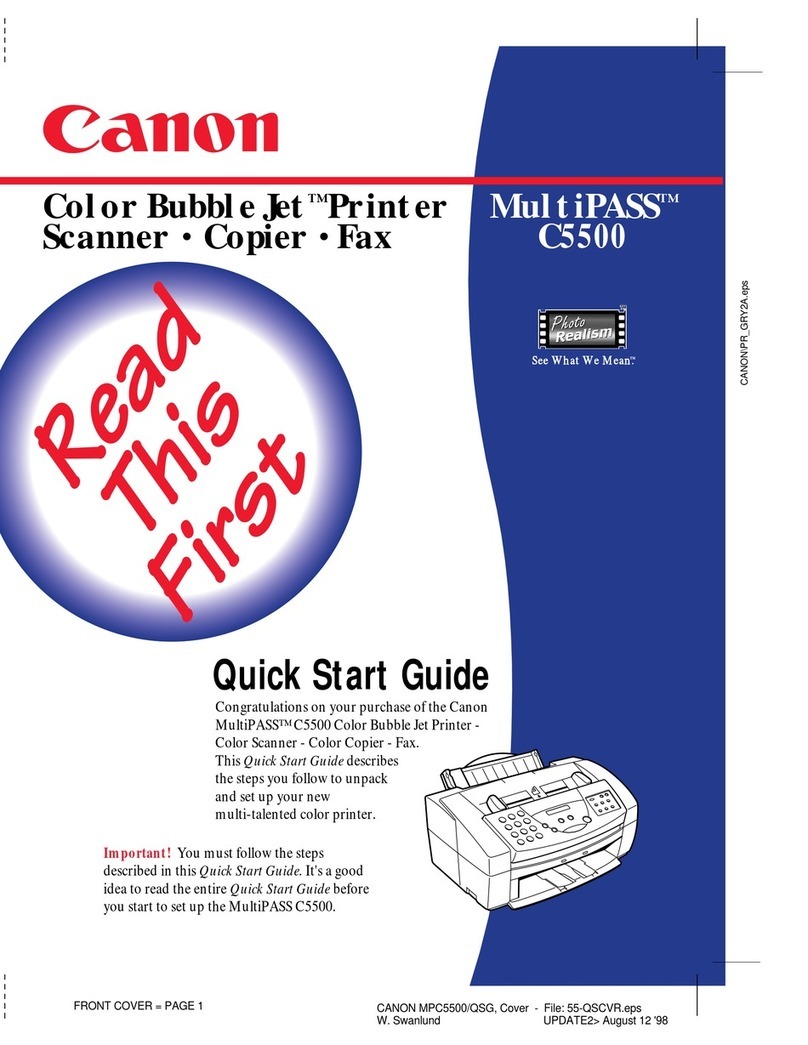 Canon MultiPASS C5500 User manual