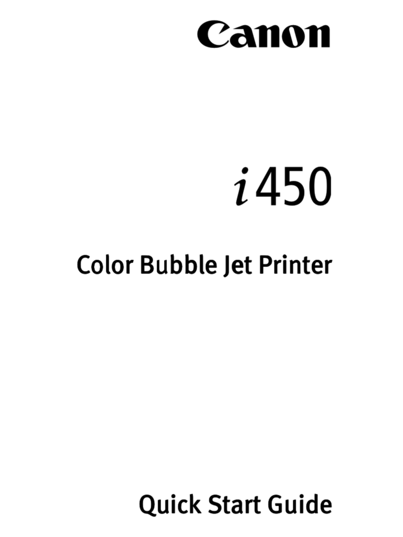 Canon I450 - i 450 Color Inkjet Printer User manual