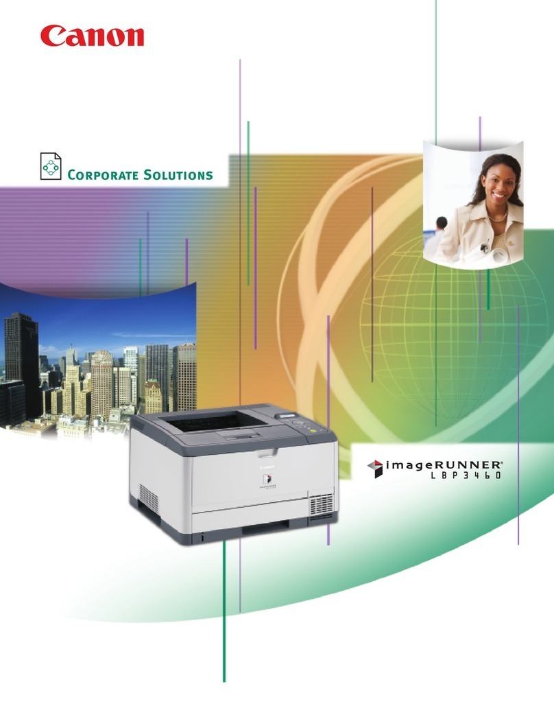 Canon Color imageRUNNER LBP3460 User manual