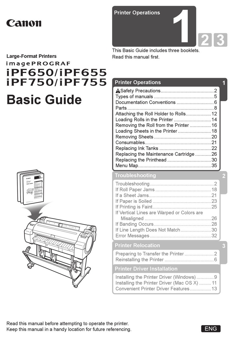 Canon iPF650 - imagePROGRAF Color Inkjet Printer User guide