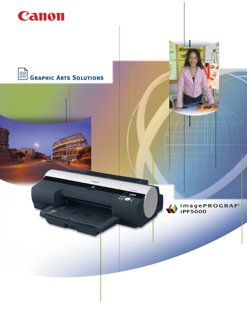 Canon iPF5000 - imagePROGRAF Color Inkjet Printer User manual