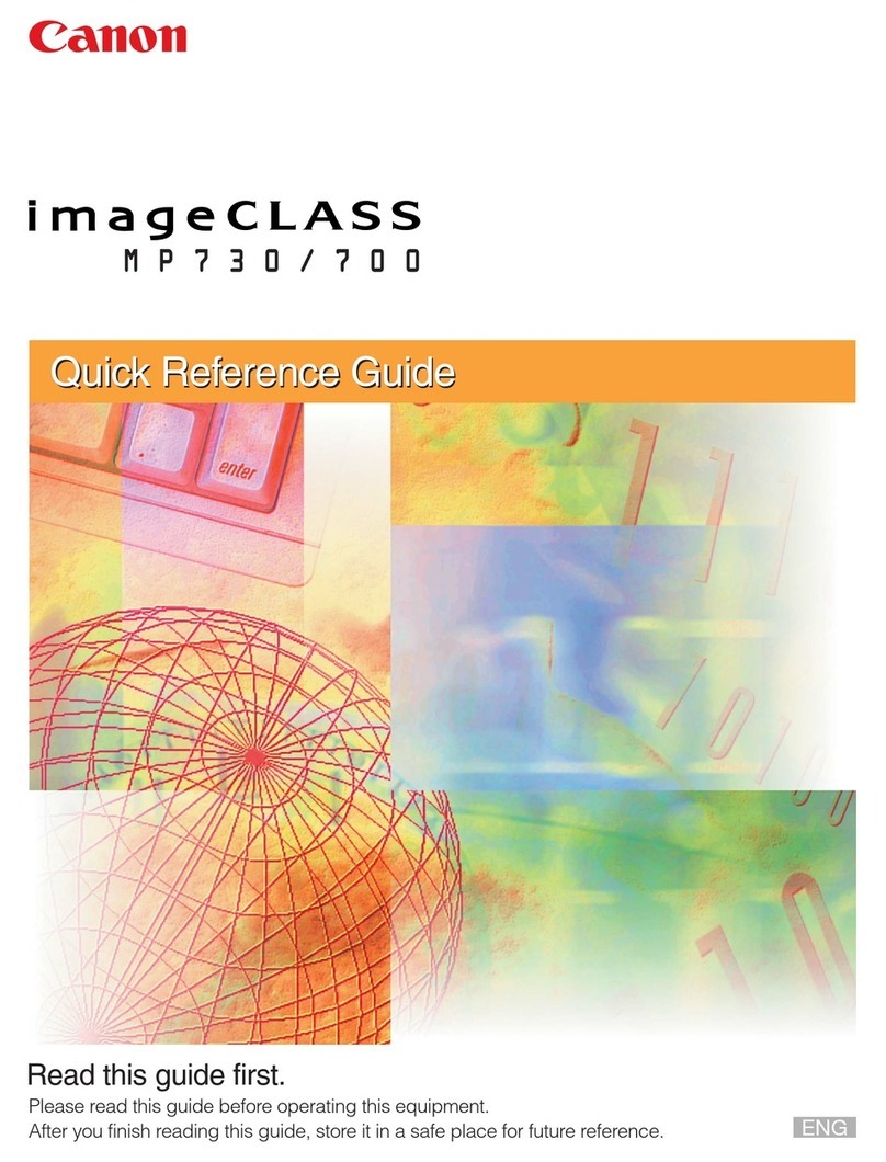 Canon imageCLASS MP700 User manual Canon imageCLASS MP700 User manual