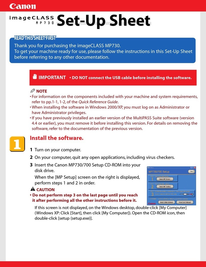 Canon MP730 - MultiPASS Color Inkjet Manual