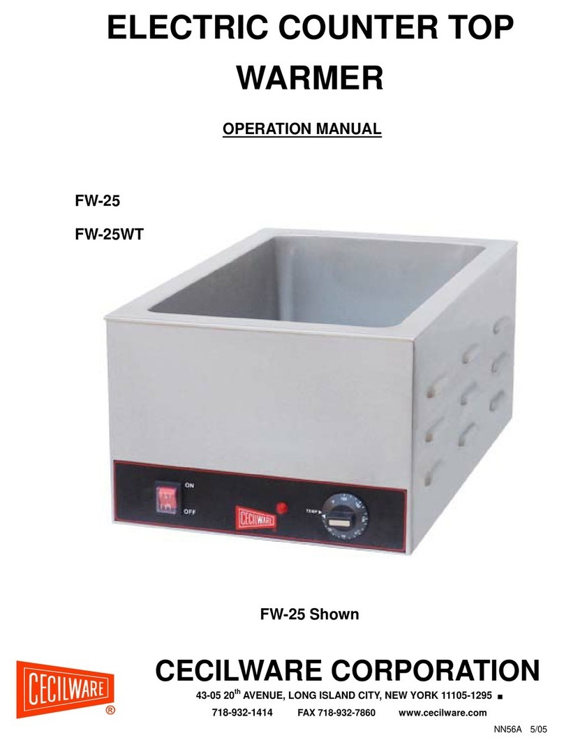 Cecilware FW-25 Operation manual