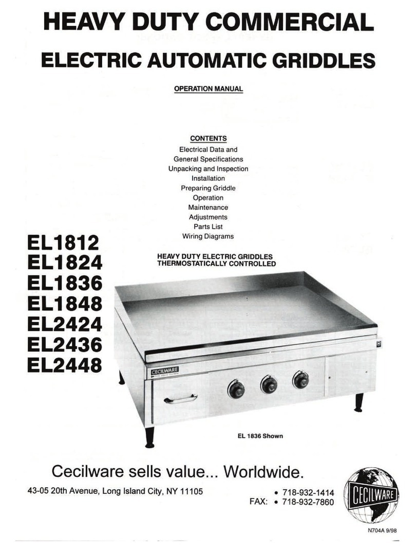 Cecilware EL-1812 Operation manual