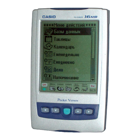 Casio PV-S1600 User manual Casio PV-S1600 User manual