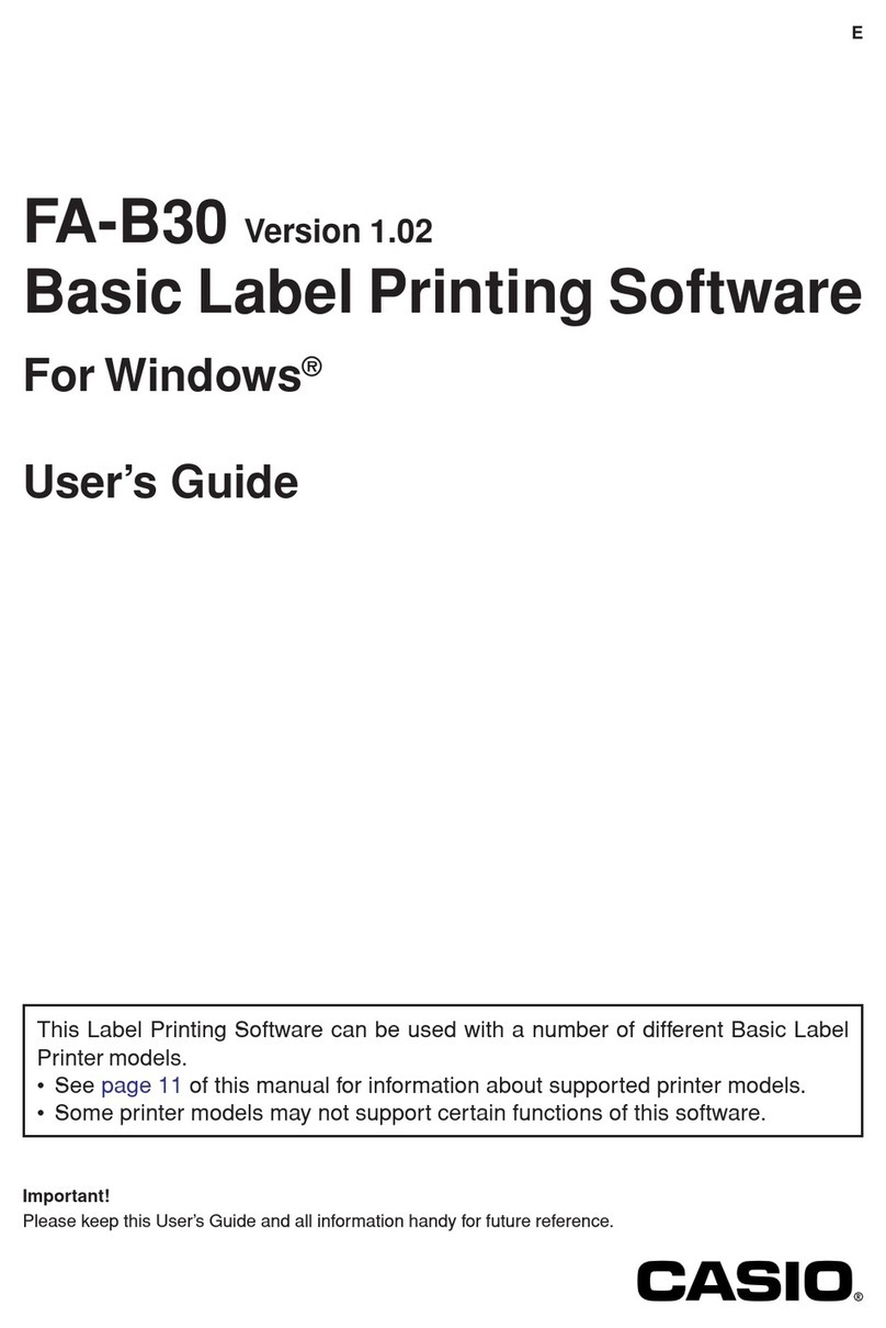 Casio FA-B30 User manual
