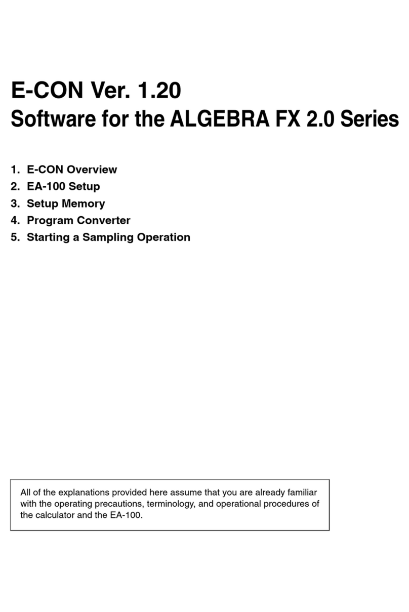 Casio E-CON Quick start guide