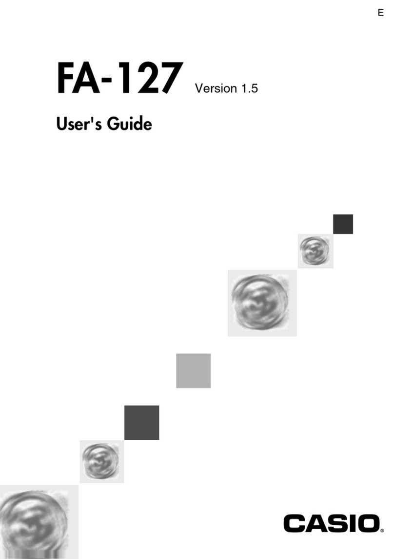 Casio FA-127 User manual