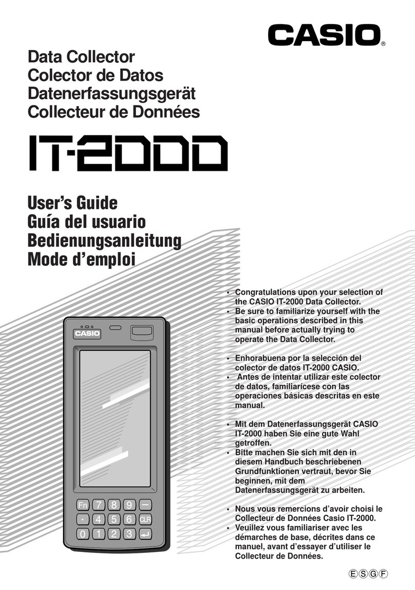 Casio Cassiopeia IT-2000 User manual Casio Cassiopeia IT-2000 User manual