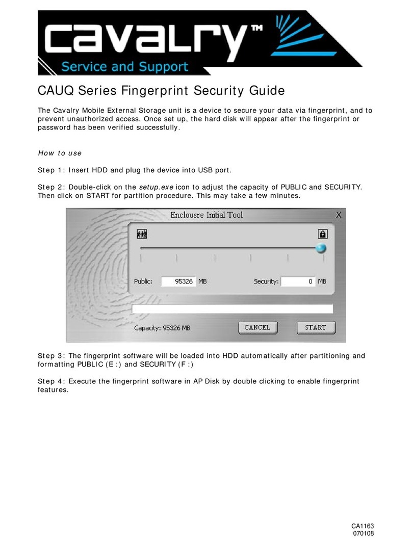 Cavalry CAUQ25100 User manual Cavalry CAUQ25100 User manual