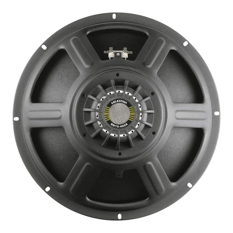 Celestion Green Label Series BN15-400X User manual