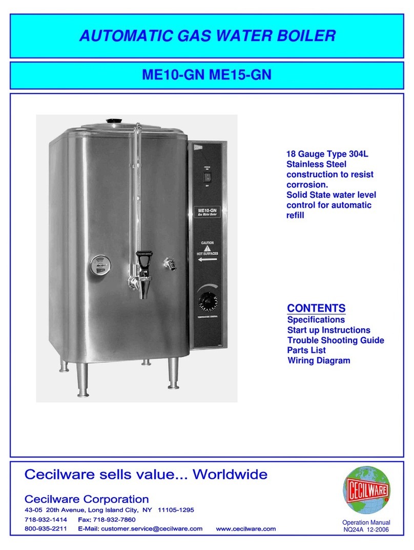 Cecilware ME10-GN User manual