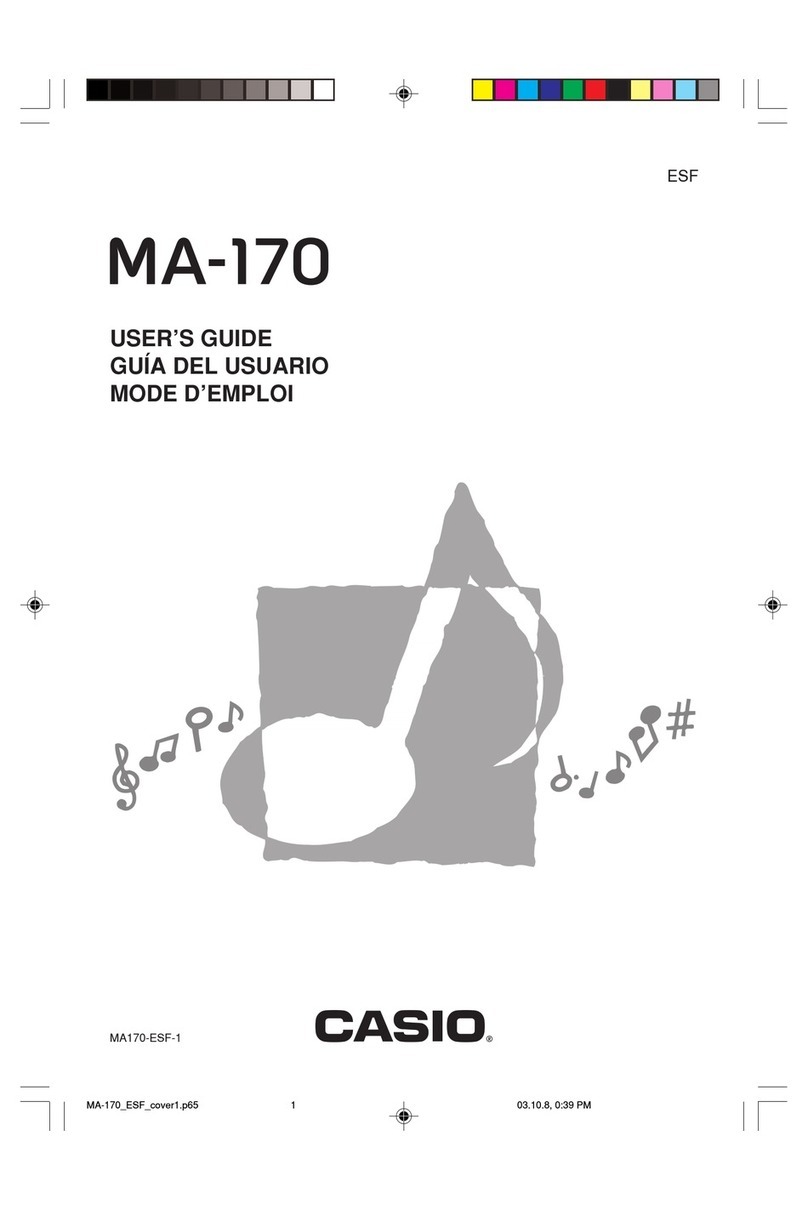 Casio MA-170 User manual