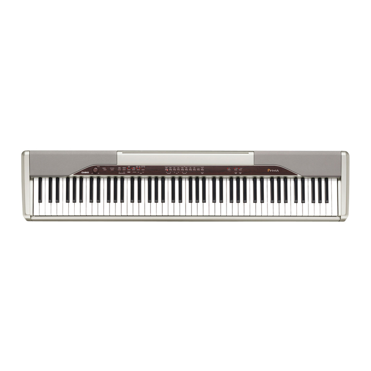 Casio Privia PX-100 Installation instructions