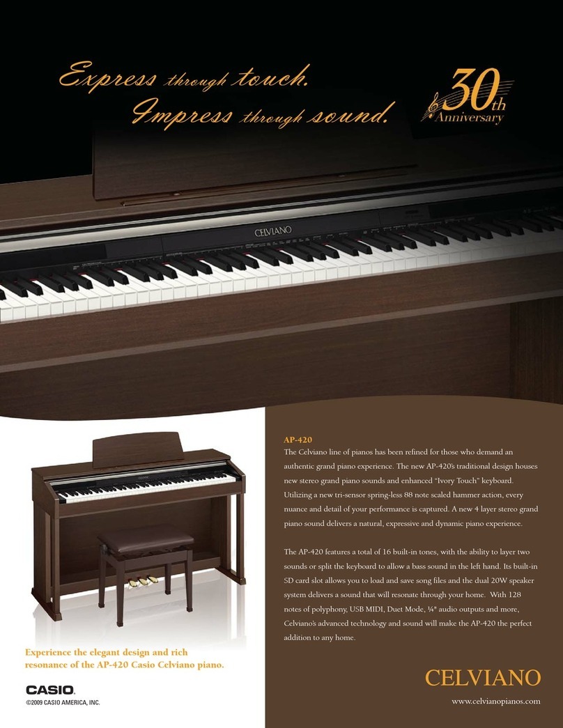 Casio Celviano AP-420 Specifications