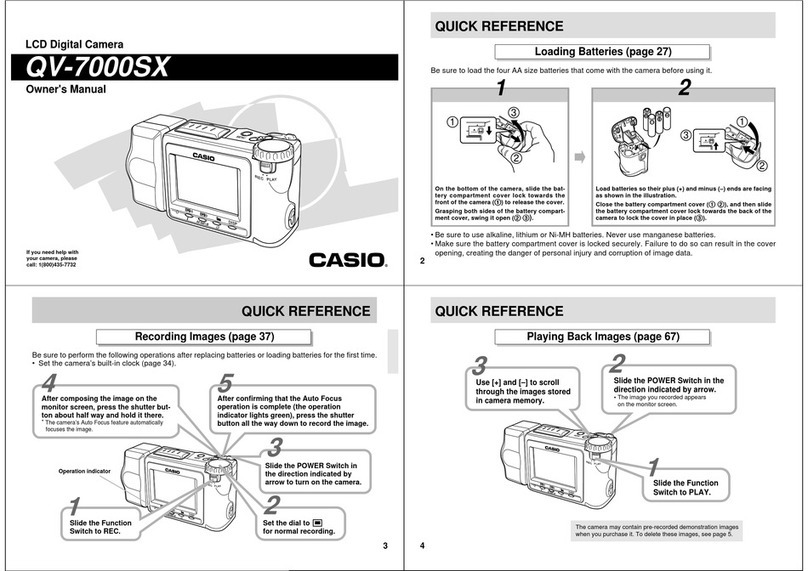 Casio QV-7000SX User manual