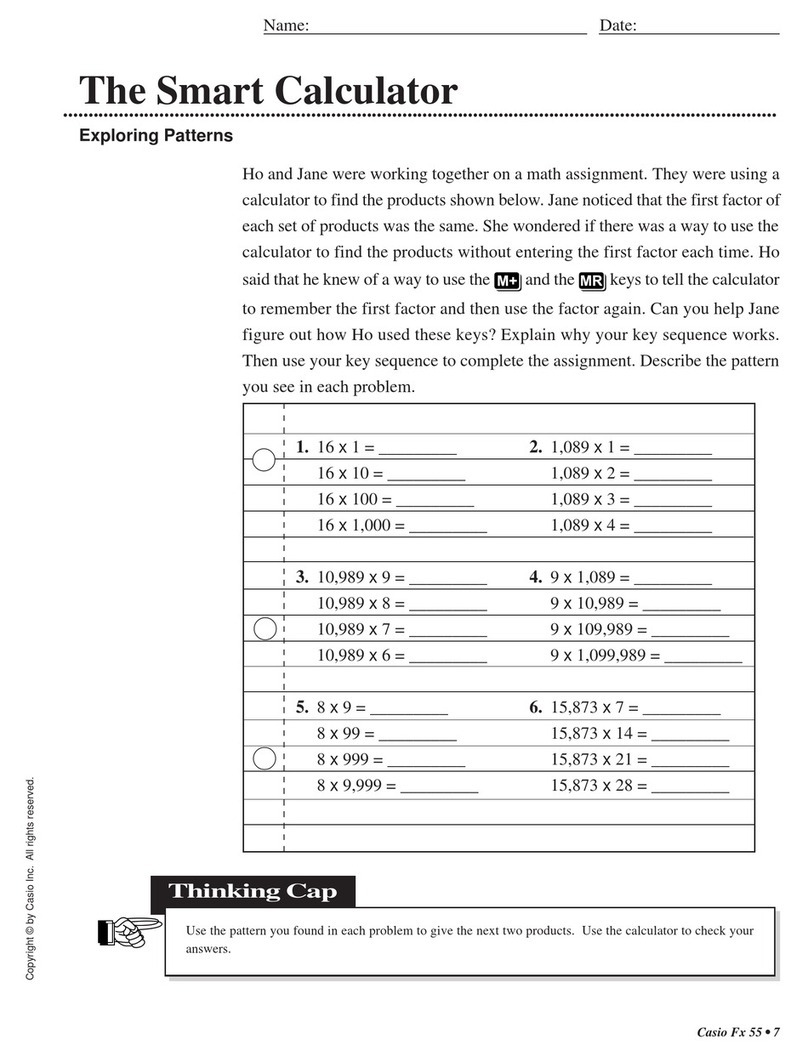 Casio fx-55 User manual