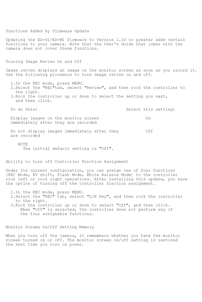 Casio EX-M1 - EXILIM Digital Camera Instruction Manual Casio EX-M1 - EXILIM Digital Camera Instruction Manual