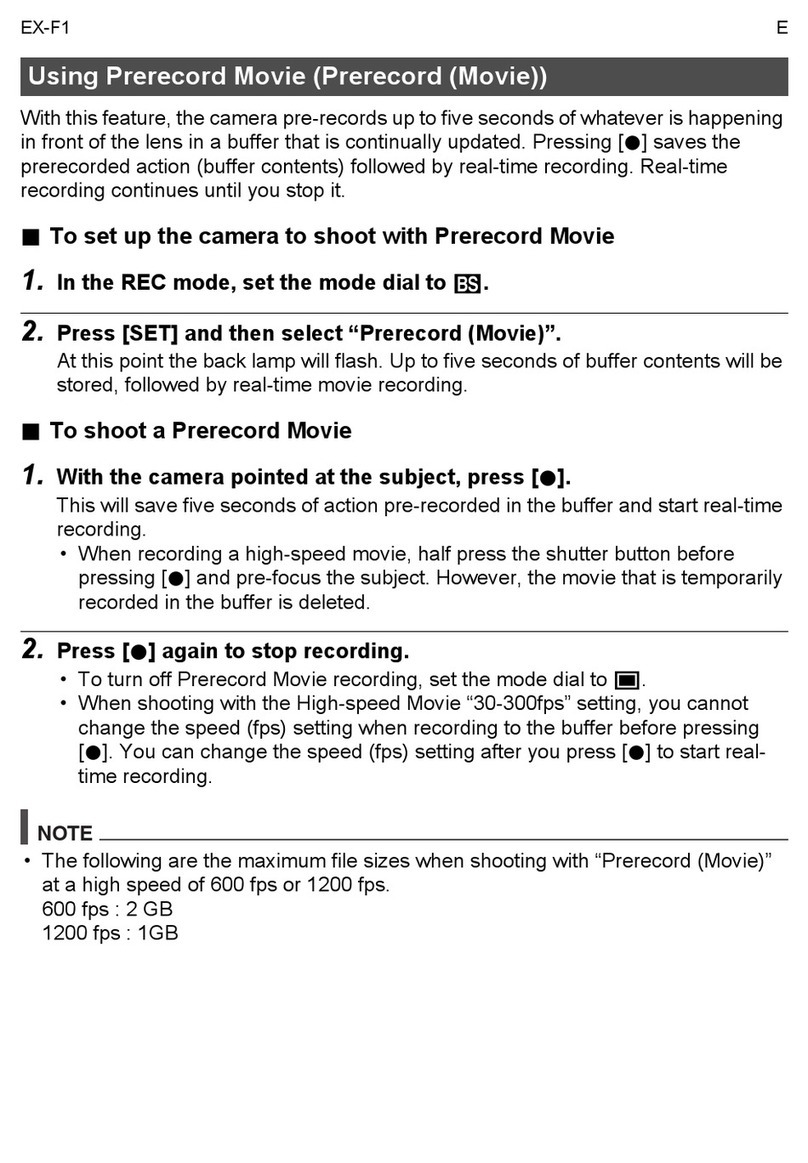 Casio EX-F1 - EXILIM Pro Digital Camera Instruction and safety manual