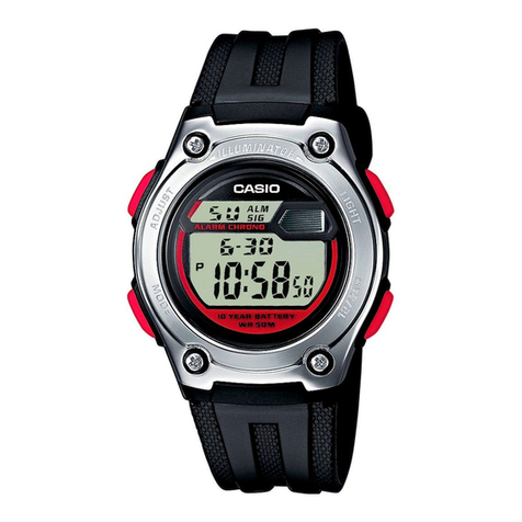 Casio W211-2BV Operation guide