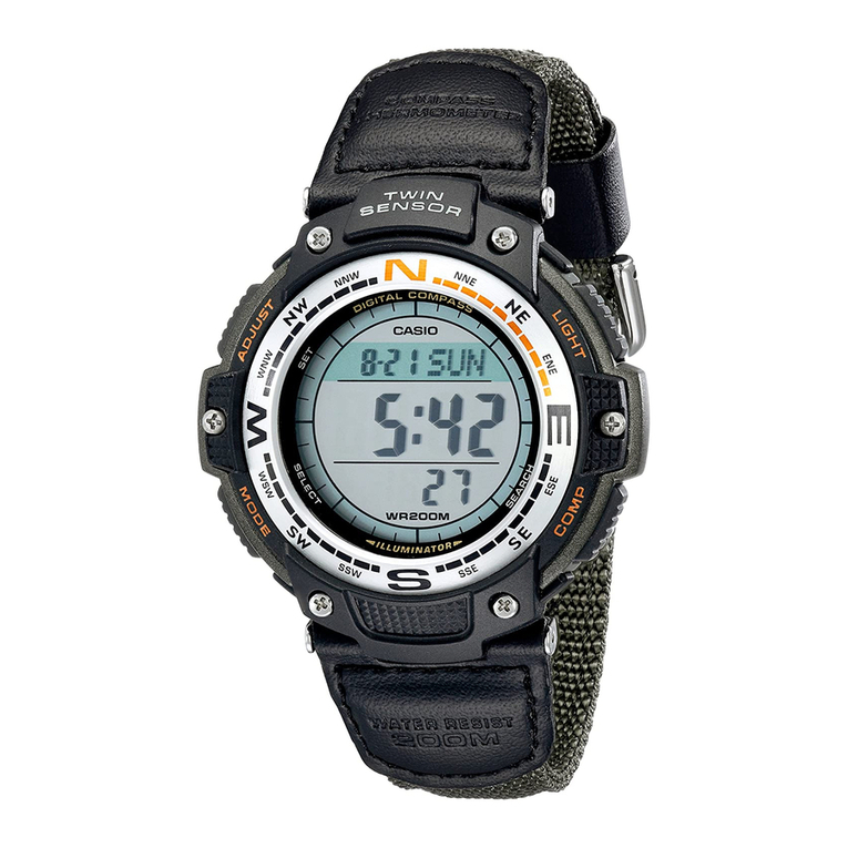 Casio SGW100B - SGW100B-3V User manual Casio SGW100B - SGW100B-3V User manual