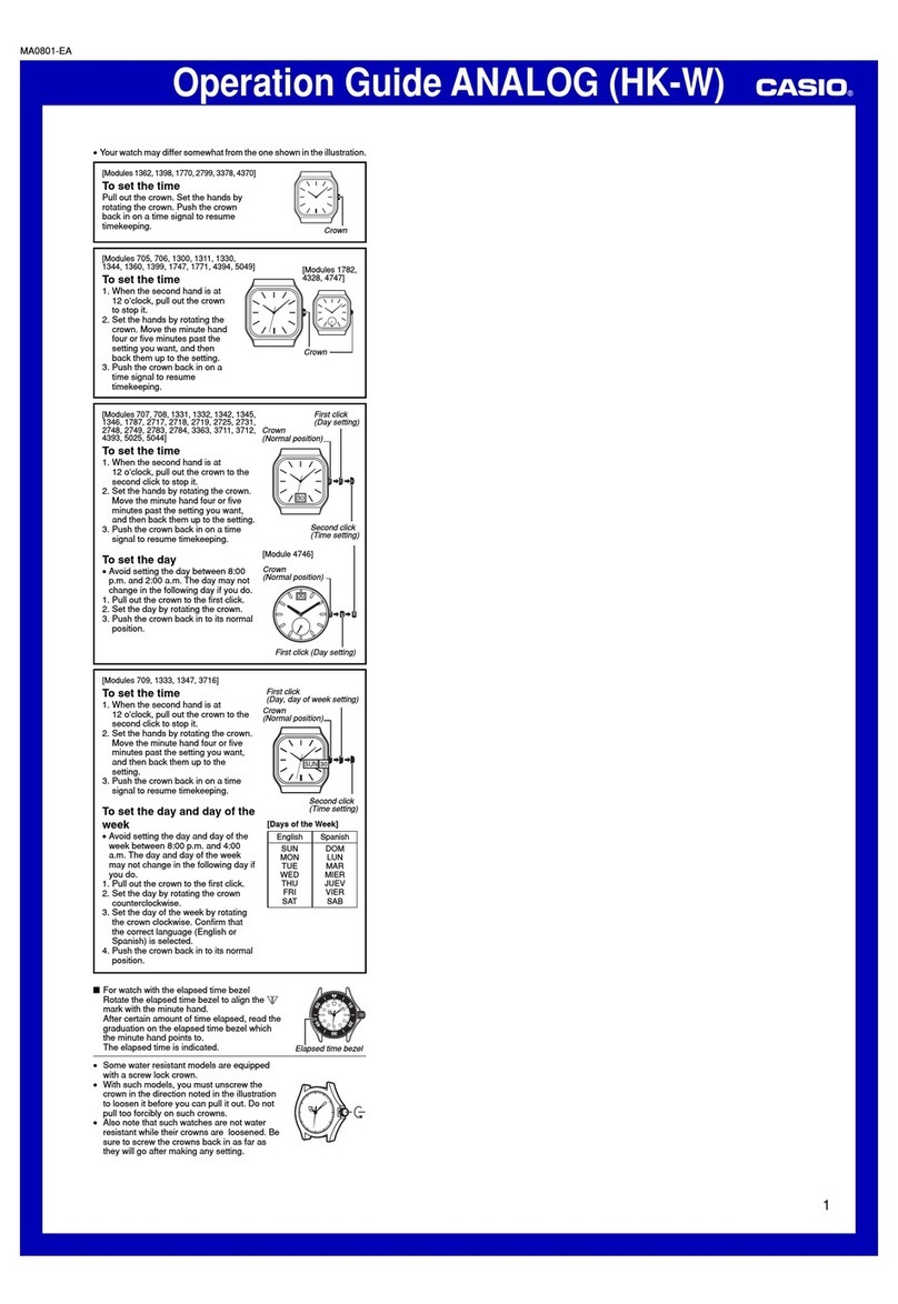 Casio LTP1165A-1C User manual Casio LTP1165A-1C User manual