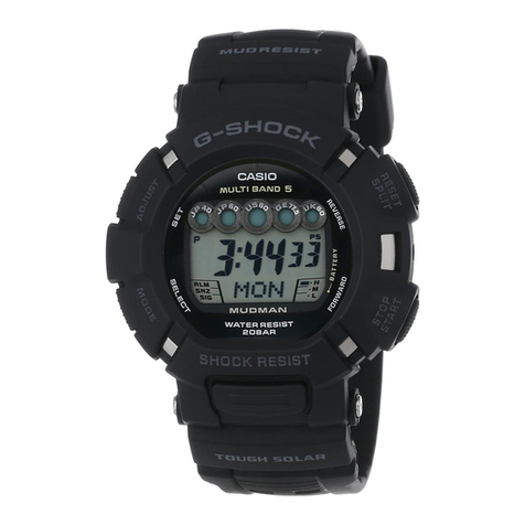 Casio G-Shock GW800-1V User manual