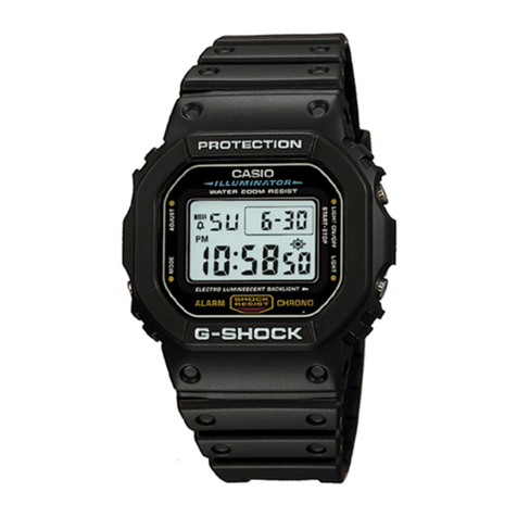 Casio G-Shock DW5600E-1V User manual Casio G-Shock DW5600E-1V User manual