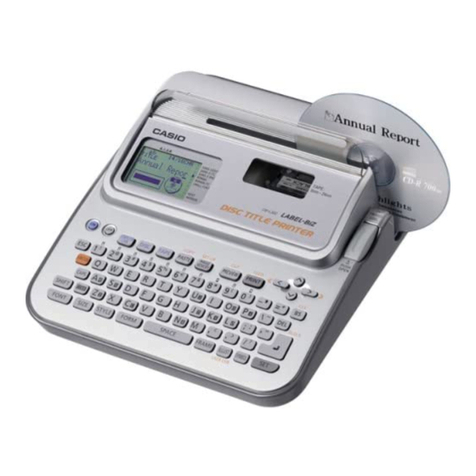 Casio CW-L300 - Disc Title Printer B/W Thermal... User manual