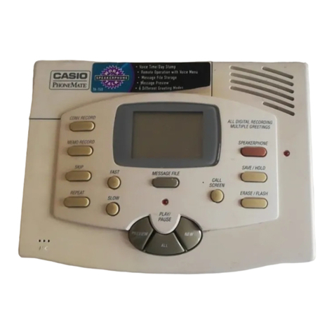Casio PhoneMate TA-150 User manual