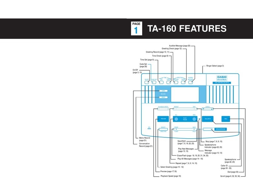Casio TA-160 user guide