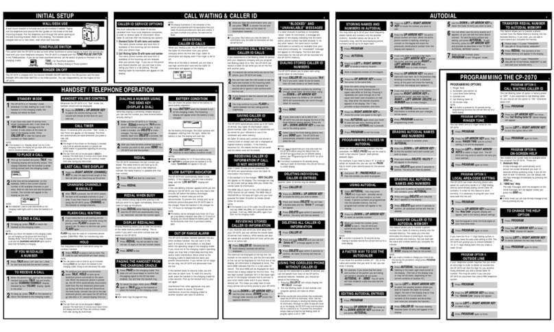 Casio CP-2070 User manual