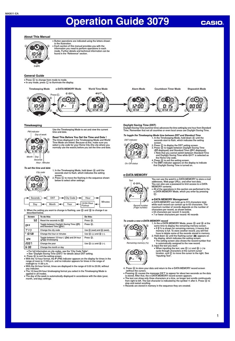 Casio W755D-1AV Operation guide