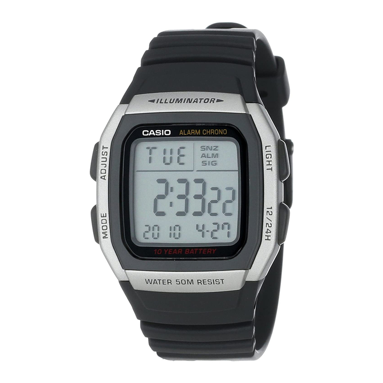 Casio W96H-1AV User manual Casio W96H-1AV User manual