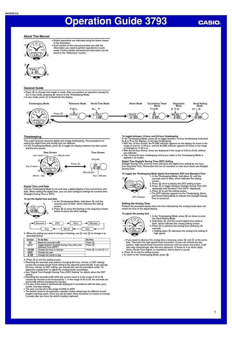 Casio AQ180WB-3AV User manual