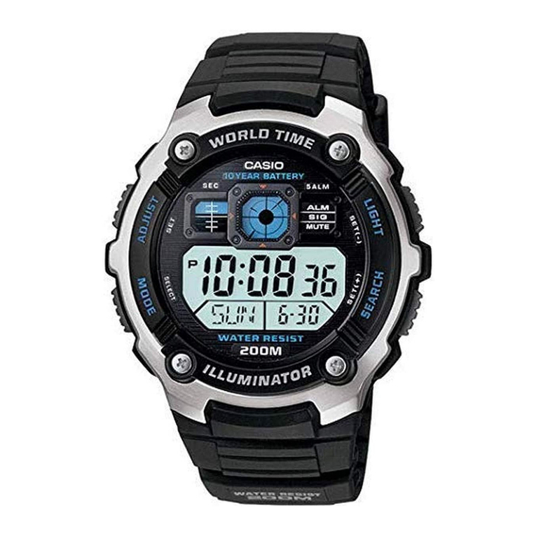 Casio AE2000W-1AV User manual