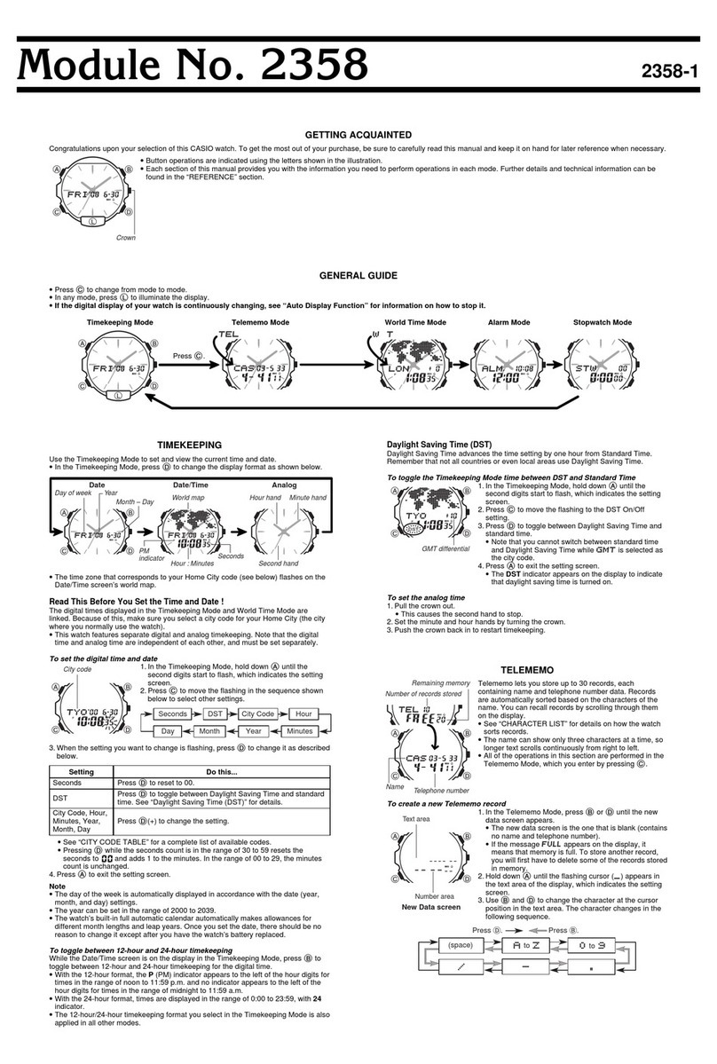 Casio ABX23-8BV User manual Casio ABX23-8BV User manual