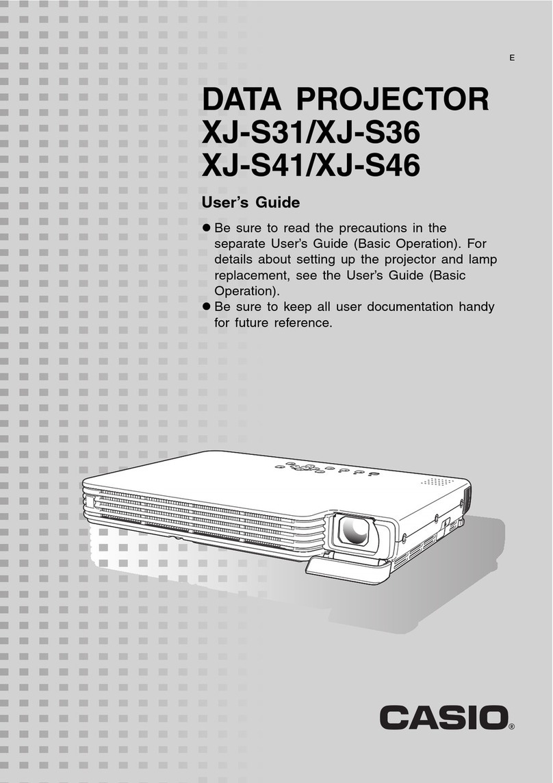 Casio XJ-S31 - XGA DLP Projector User manual