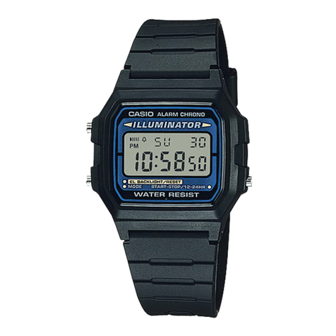Casio F105W-1A User manual Casio F105W-1A User manual