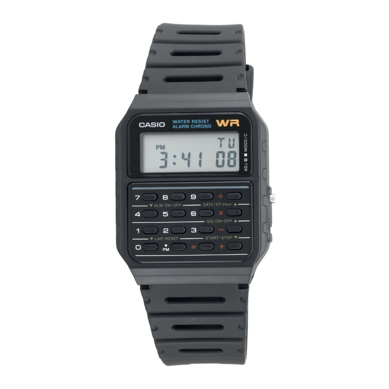 Casio Calculator CA53W-1 User manual