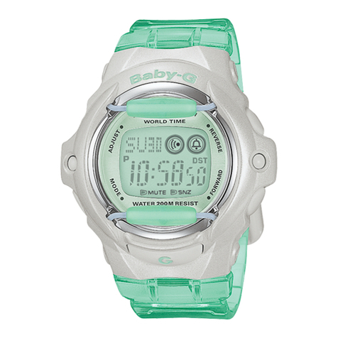 Casio Baby-G BG169WH-3V User manual Casio Baby-G BG169WH-3V User manual
