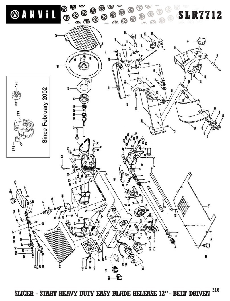 Anvil SLR7712 parts manual